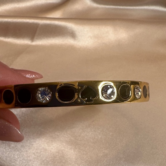 EUC - Kate Spade New York Black Spot The Spade Bangle - Picture 10 of 11